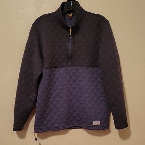 Men's Quilted Half-Zip Sweater - Navy